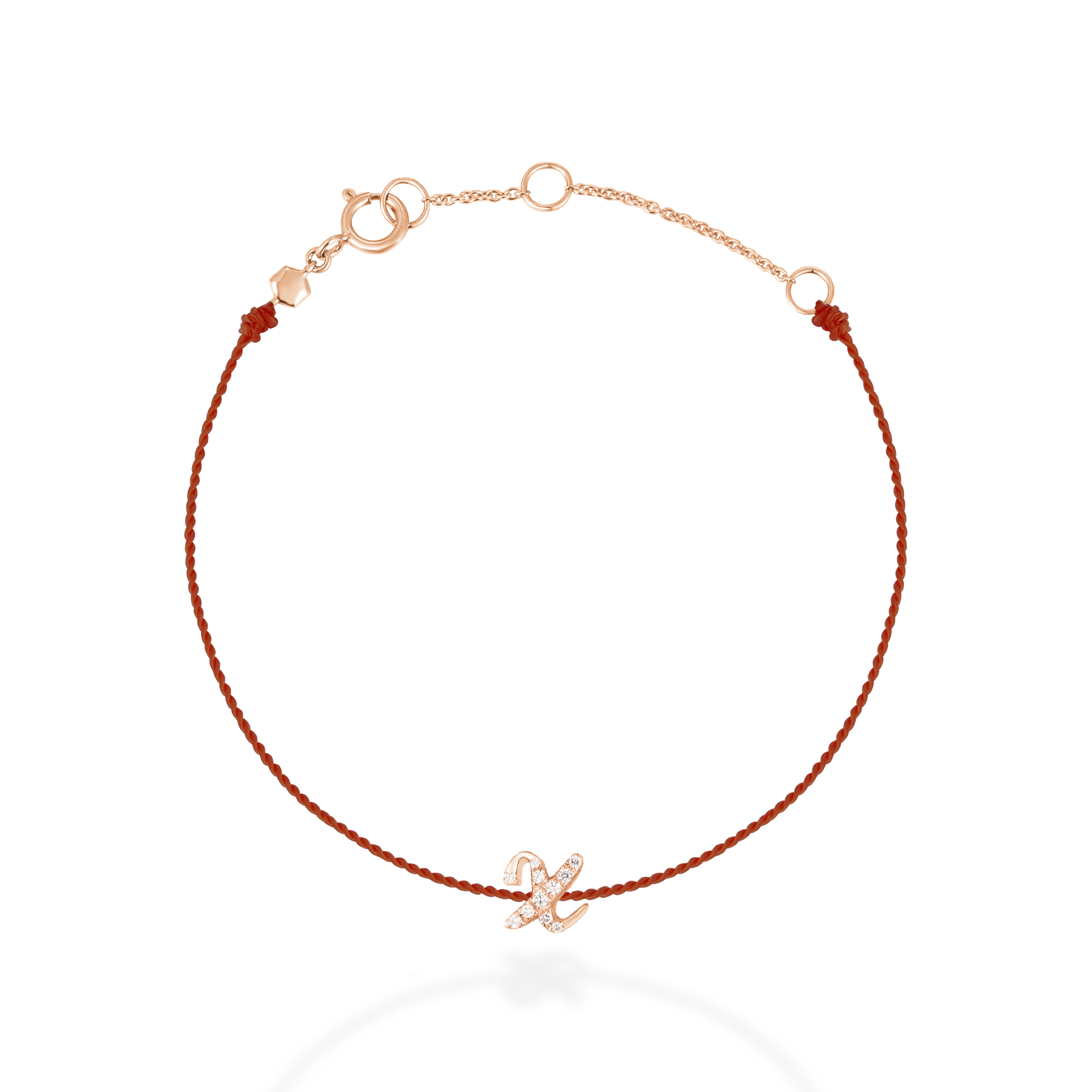 "X" string bracelet